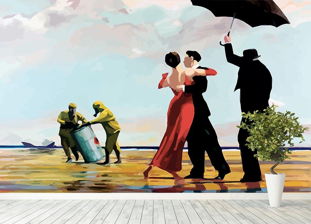 Banksy Toxic Beach Wall Mural Wallpaper - Canvas Art Rocks - 4