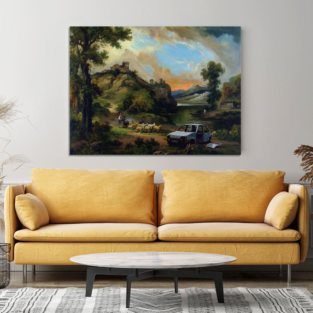 Banksy Vandalised Car Canvas Print or Poster - Canvas Art Rocks - 4