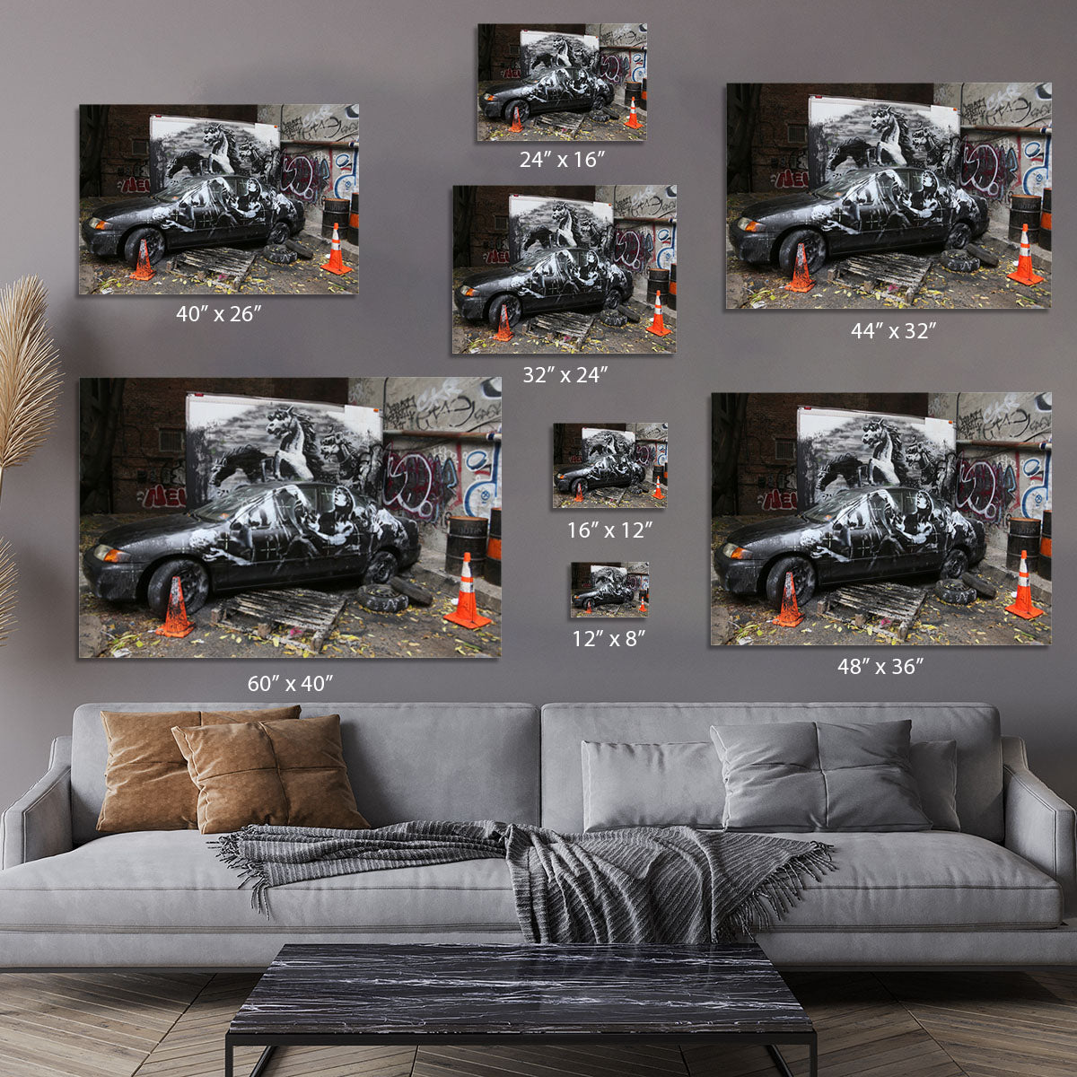 Banksy War Horse Canvas Print or Poster - Canvas Art Rocks - 7