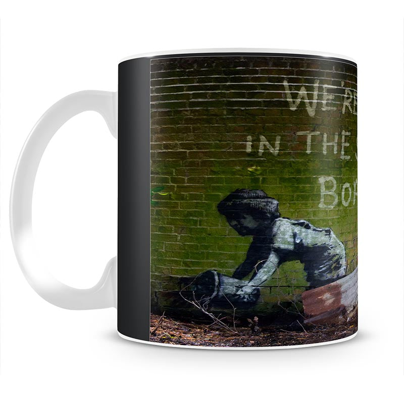 Banksy Were All In The Same Boat Mug - Canvas Art Rocks - 1