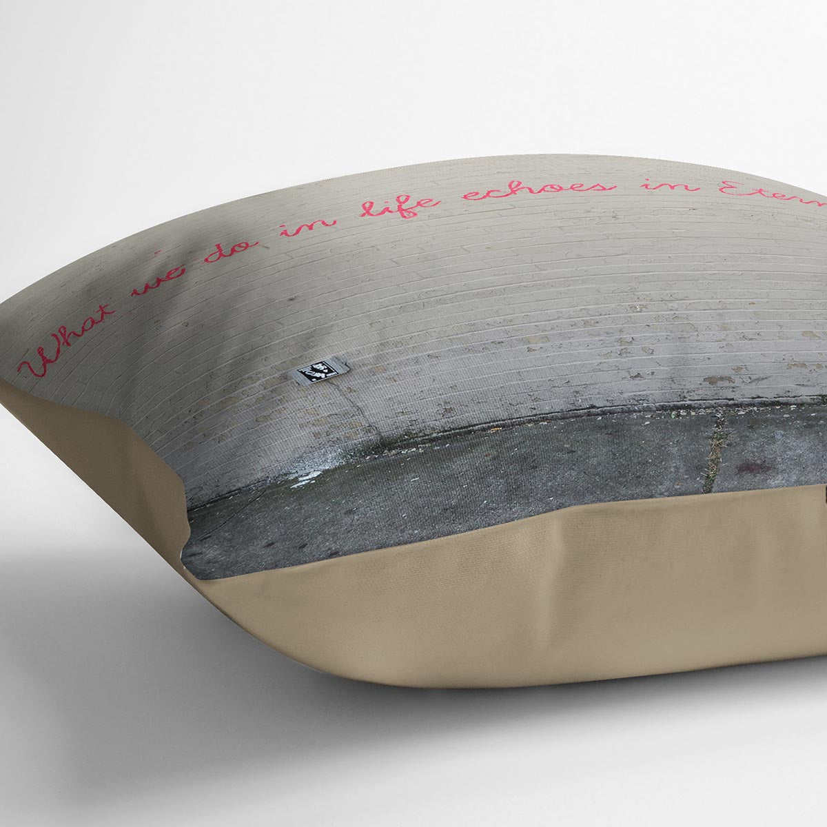 Banksy What We Do In Life Cushion