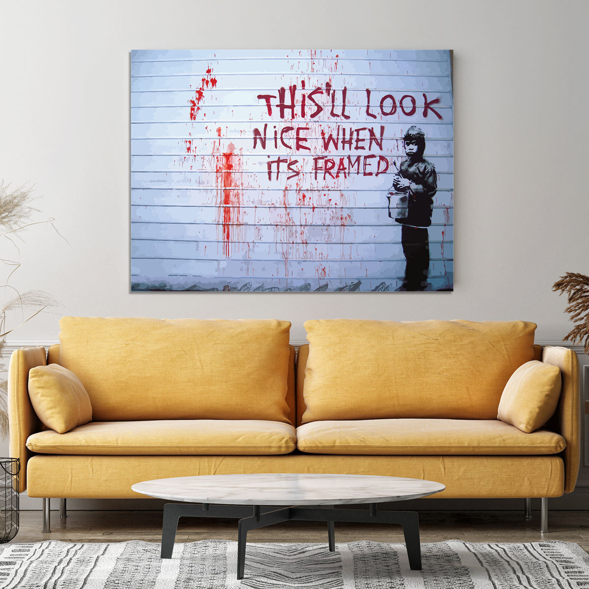 Banksy When Its Framed Canvas Print or Poster - Canvas Art Rocks - 4