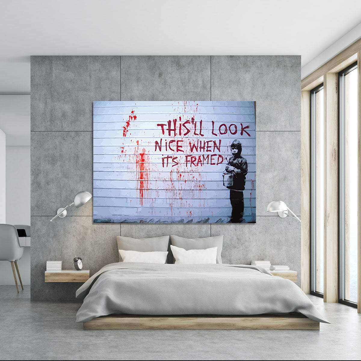 Banksy When Its Framed Canvas Print or Poster - Canvas Art Rocks - 5