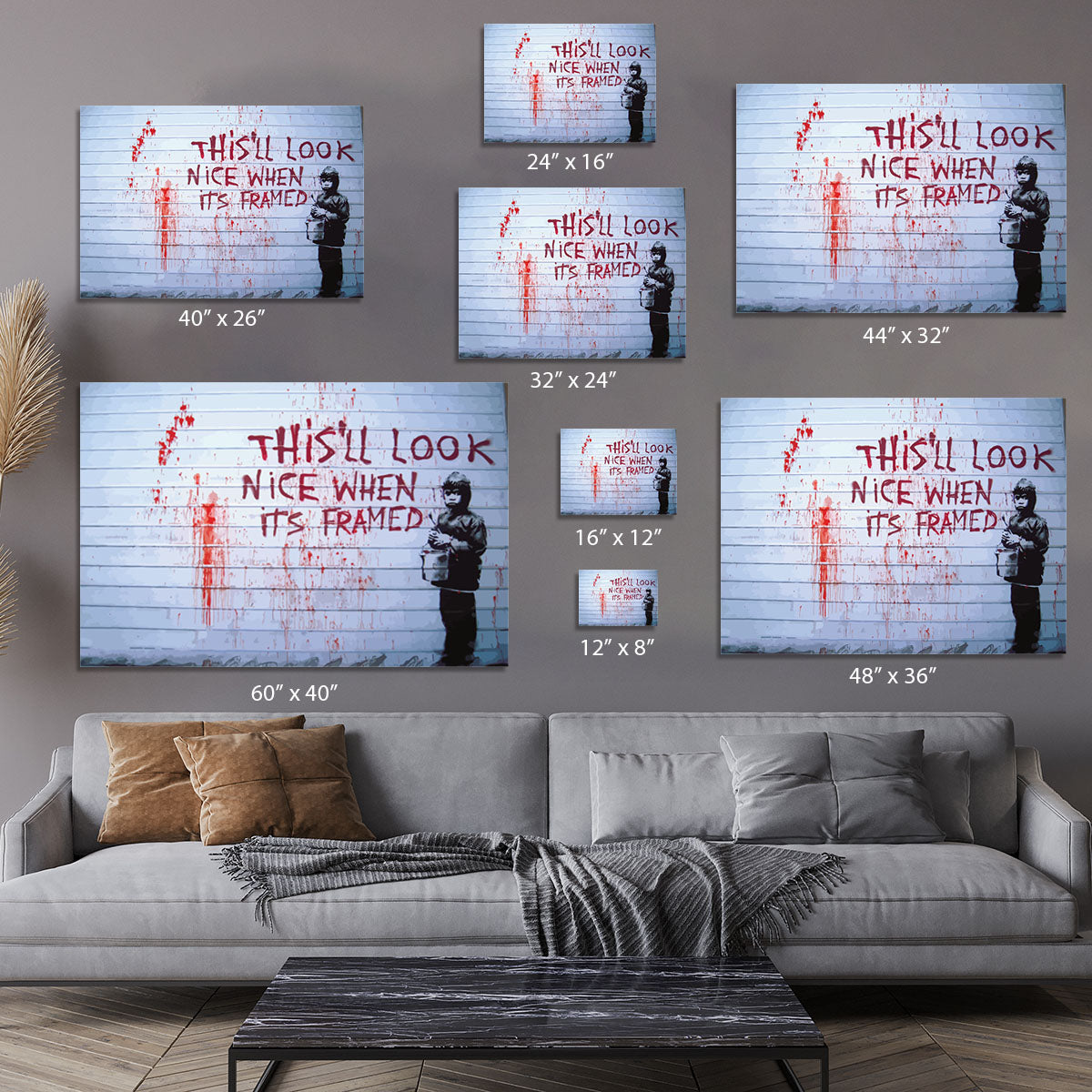 Banksy When Its Framed Canvas Print or Poster - Canvas Art Rocks - 7