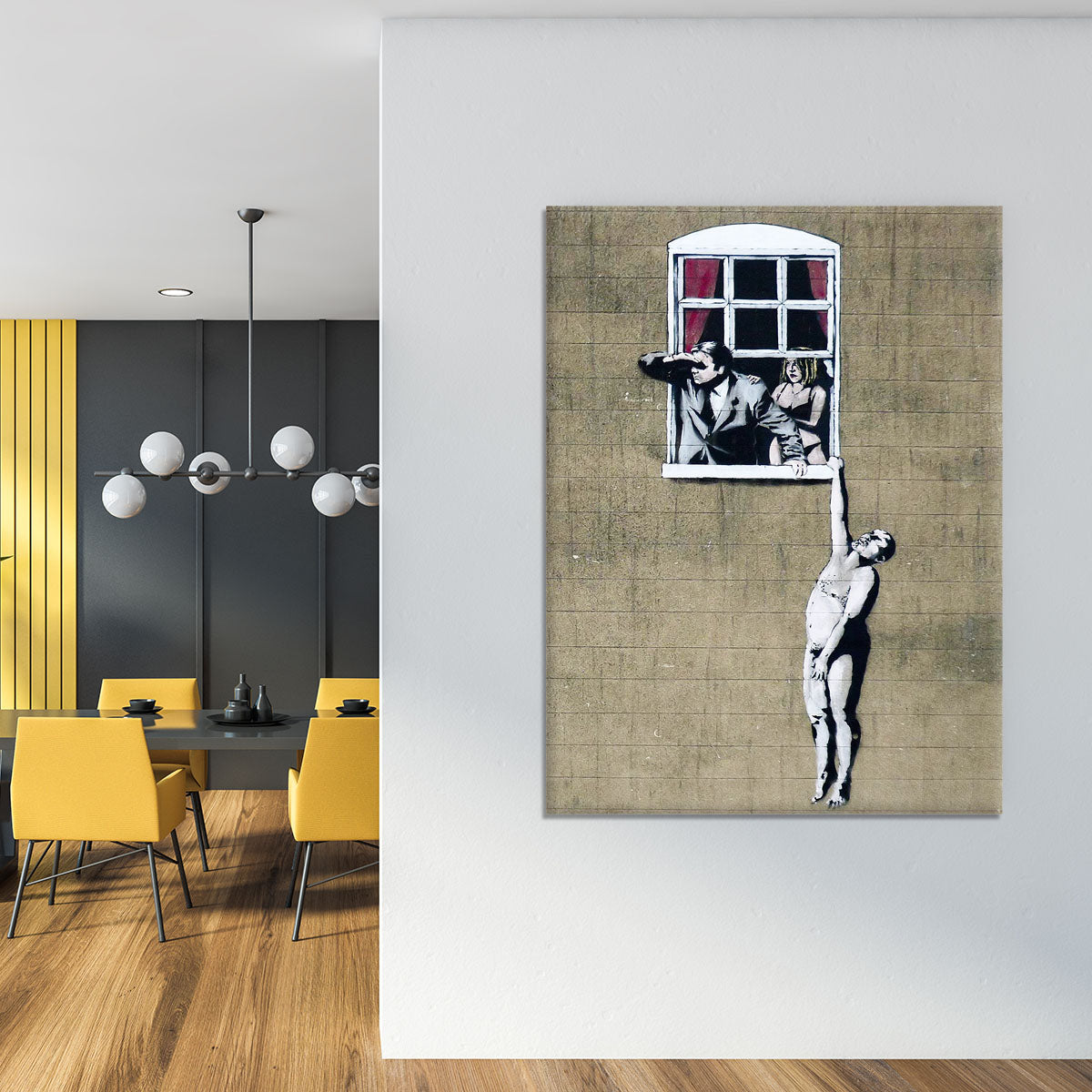 Banksy Window Lovers Canvas Print or Poster - Canvas Art Rocks - 4