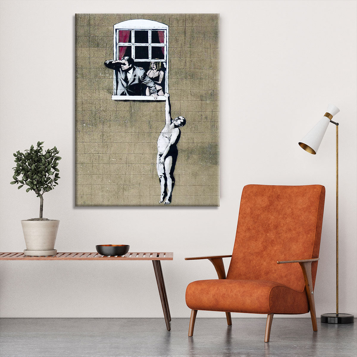 Banksy Window Lovers Canvas Print or Poster - Canvas Art Rocks - 6