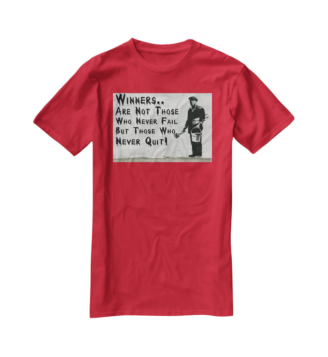 Banksy Winners Are Not T-Shirt - Canvas Art Rocks - 4