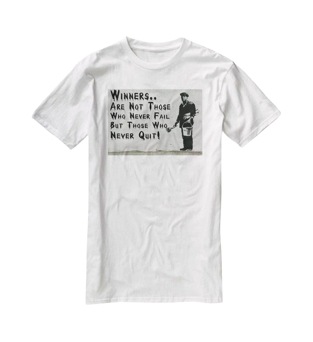 Banksy Winners Are Not T-Shirt - Canvas Art Rocks - 5