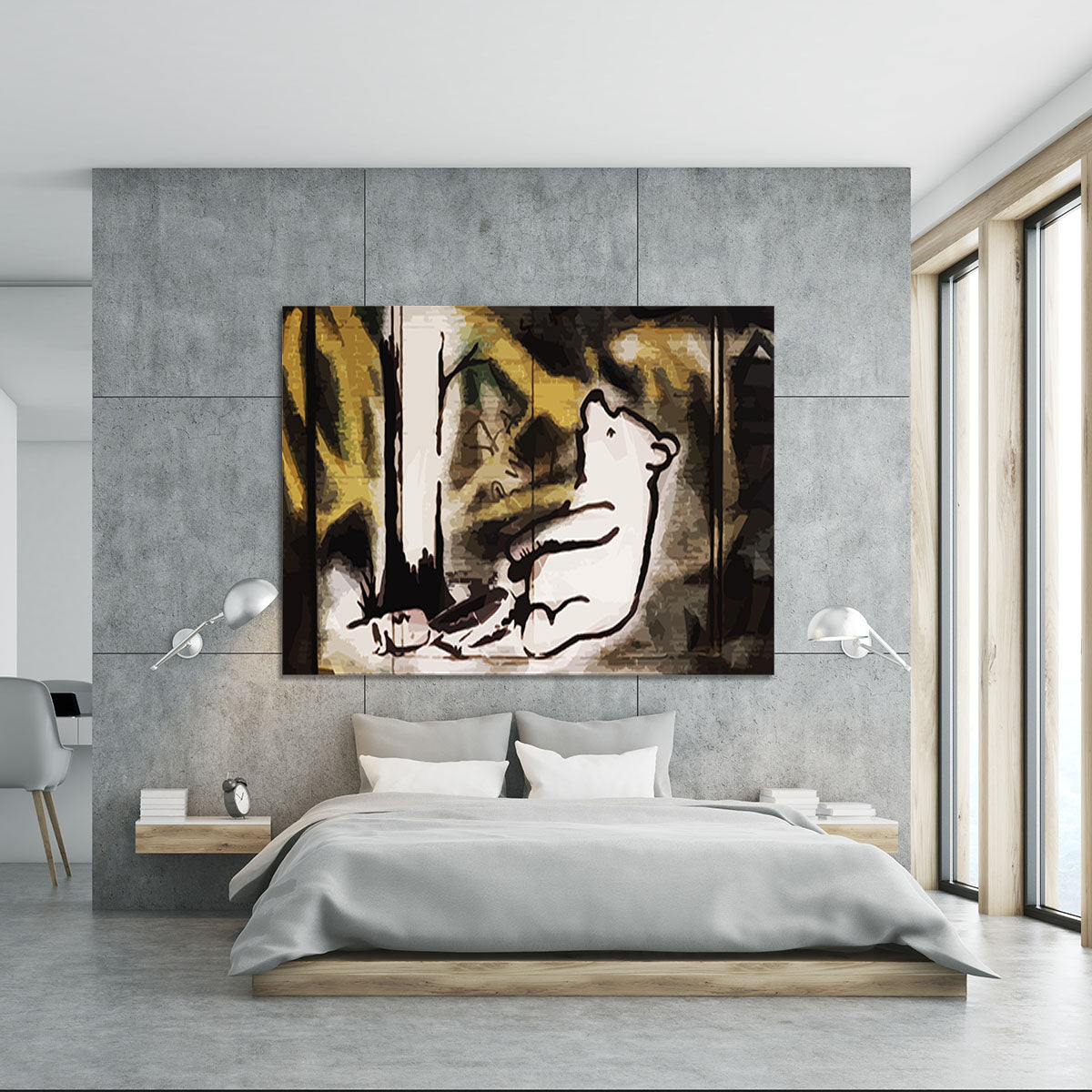 Banksy Winnie the Pooh Bear Trap Canvas Print or Poster - Canvas Art Rocks - 5