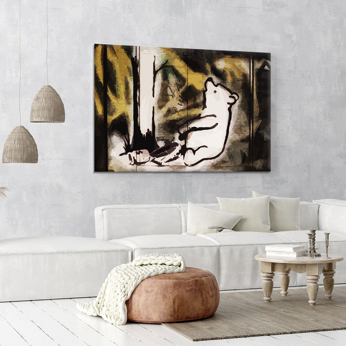 Banksy Winnie the Pooh Bear Trap Canvas Print or Poster - Canvas Art Rocks - 6