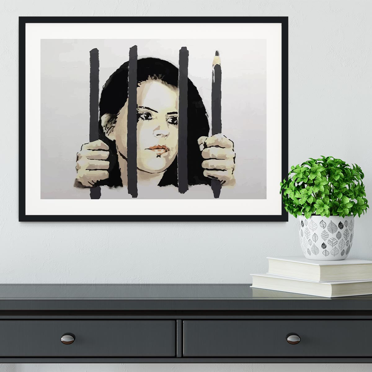 Banksy Zehra Dogan New York Framed Print - Canvas Art Rocks - 1