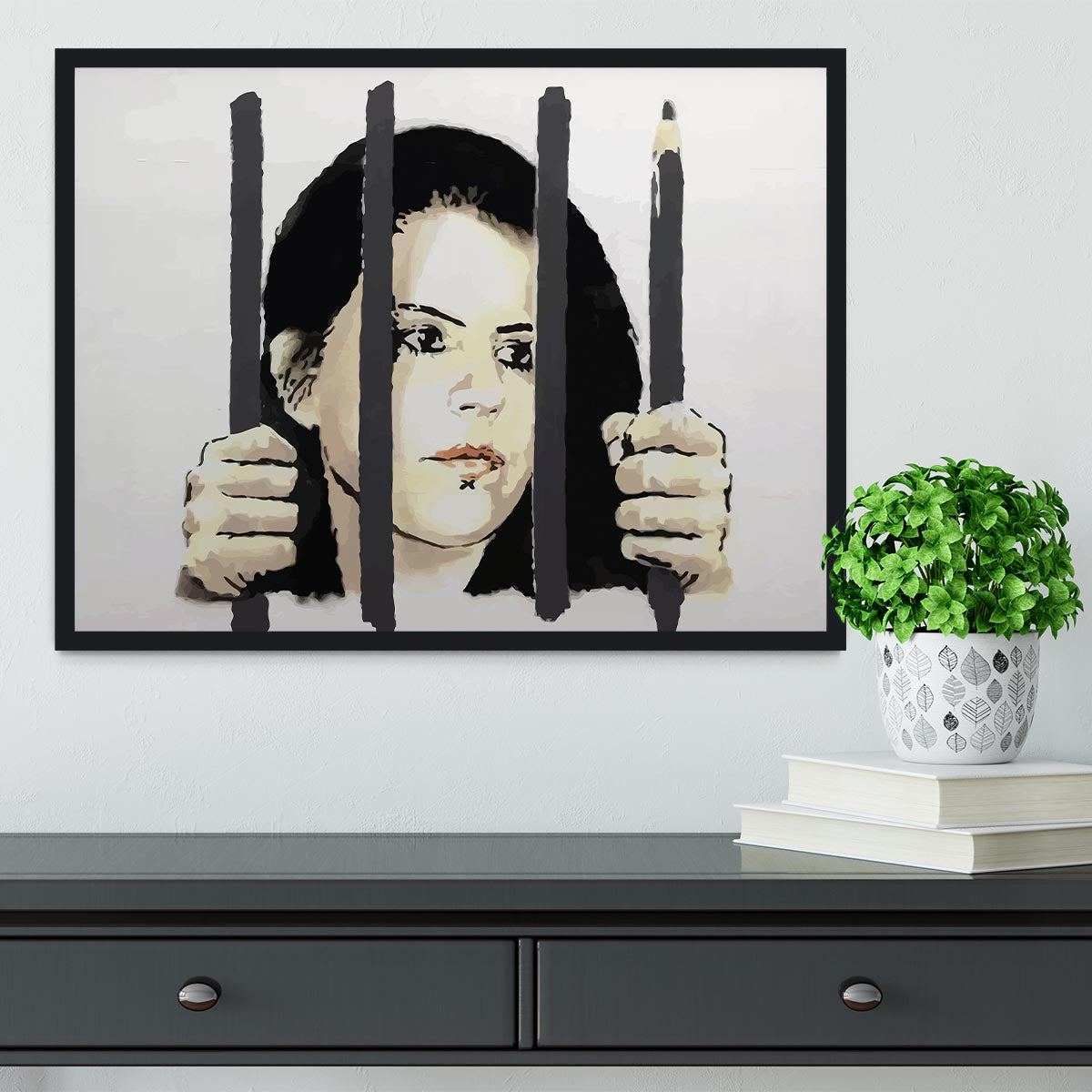 Banksy Zehra Dogan New York Framed Print - Canvas Art Rocks - 2