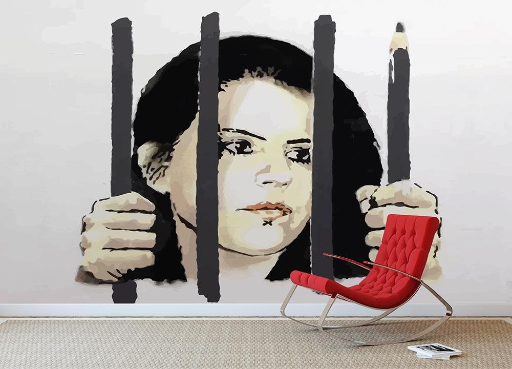 Banksy Zehra Dogan New York Wall Mural Wallpaper - Canvas Art Rocks - 2