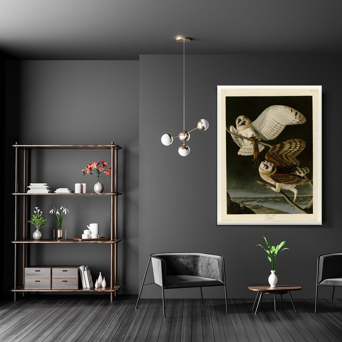 Barn Owl by Audubon Canvas Print or Poster - Canvas Art Rocks - 5