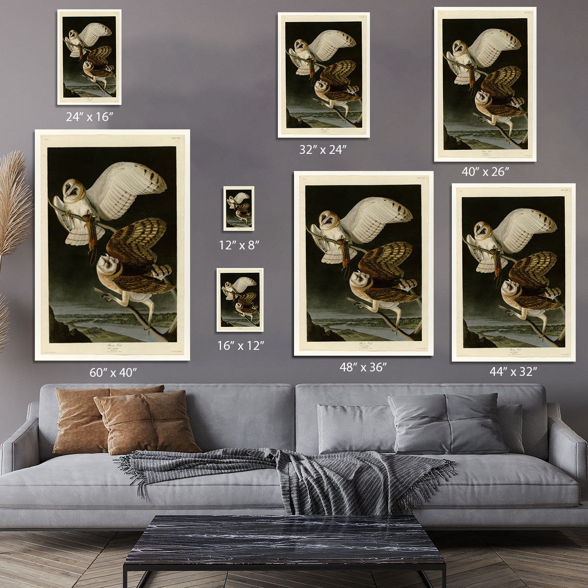 Barn Owl by Audubon Canvas Print or Poster - Canvas Art Rocks - 7