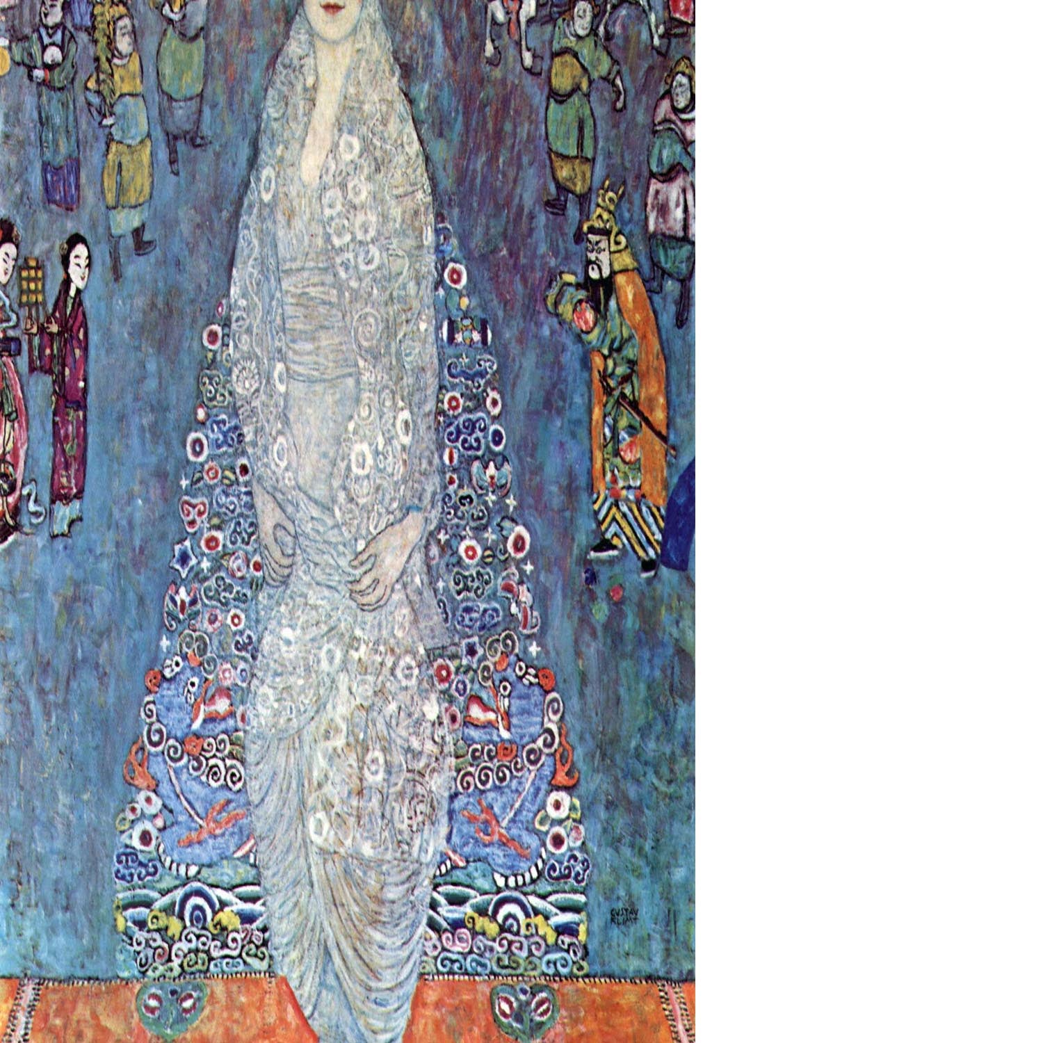 Baroness Elizabeth by Klimt Floating Framed Canvas
