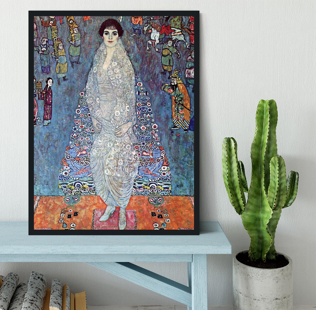 Baroness Elizabeth by Klimt Framed Print - Canvas Art Rocks - 2