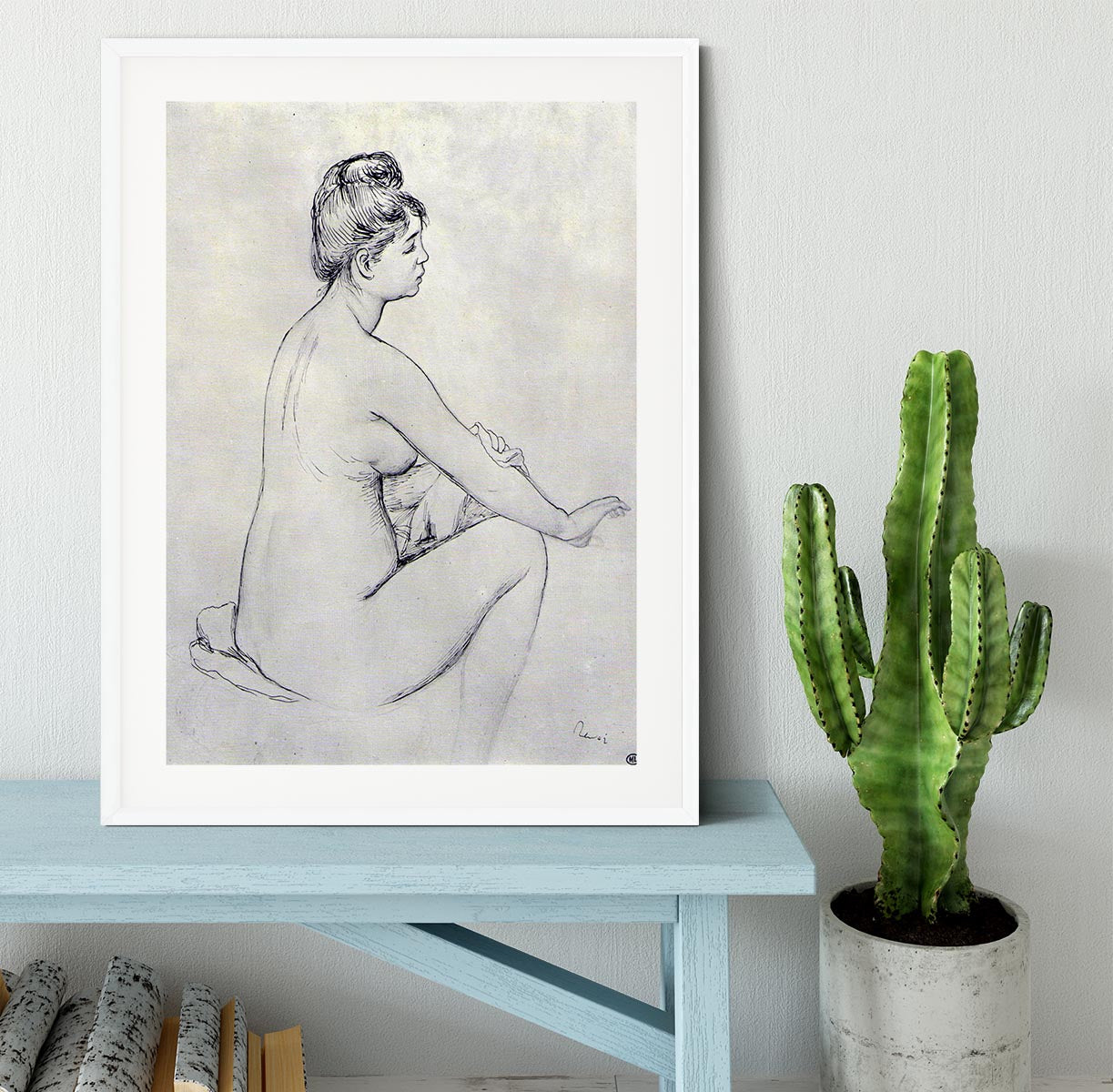 Bather by Renoir Framed Print - Canvas Art Rocks - 5