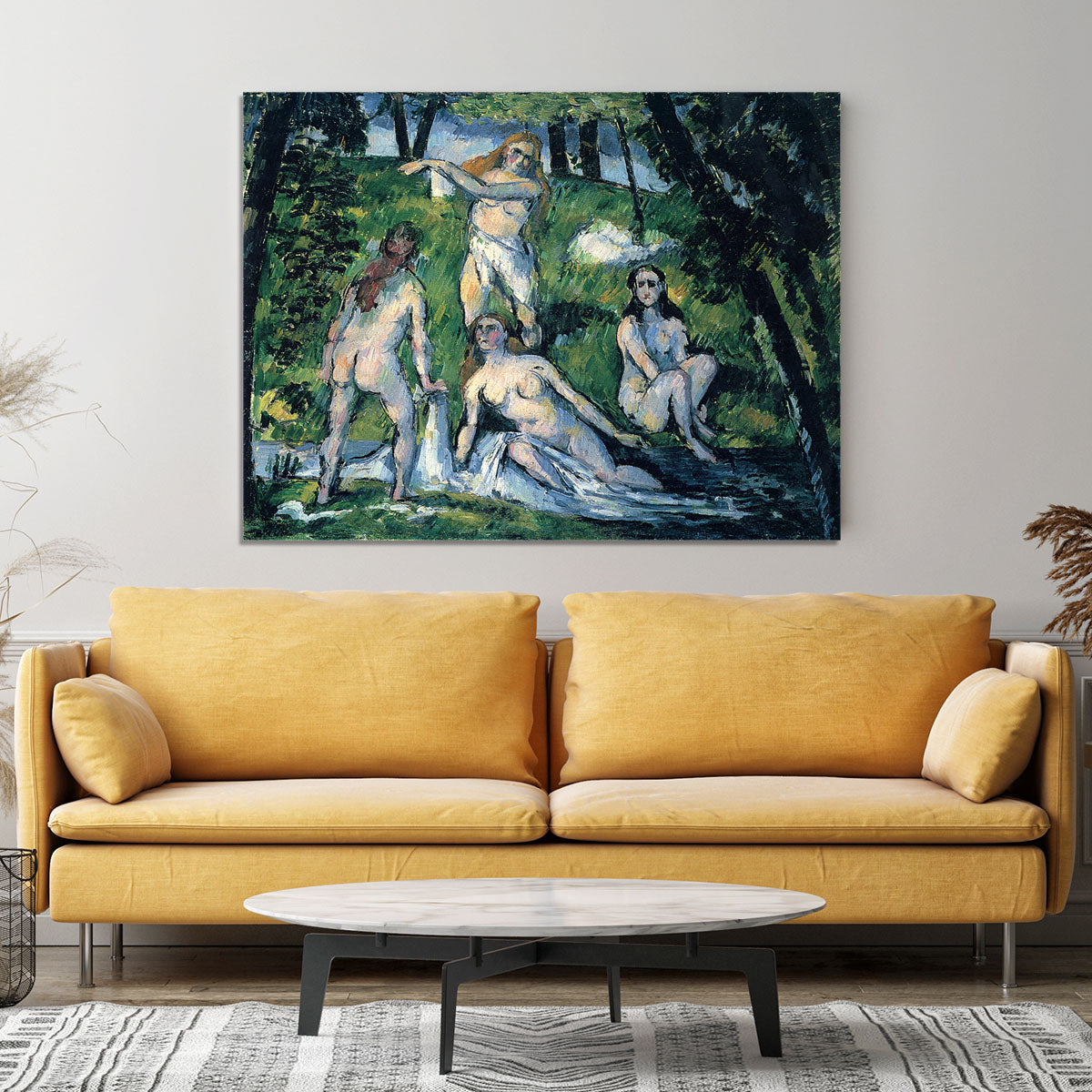 Bathers by Cezanne Canvas Print or Poster - Canvas Art Rocks - 4