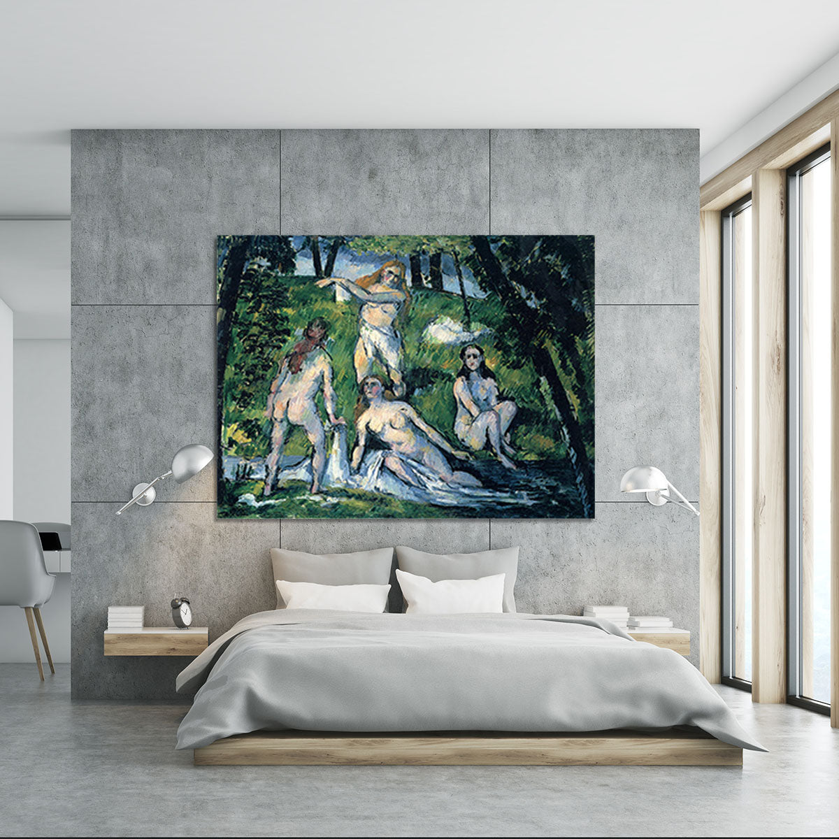 Bathers by Cezanne Canvas Print or Poster - Canvas Art Rocks - 5