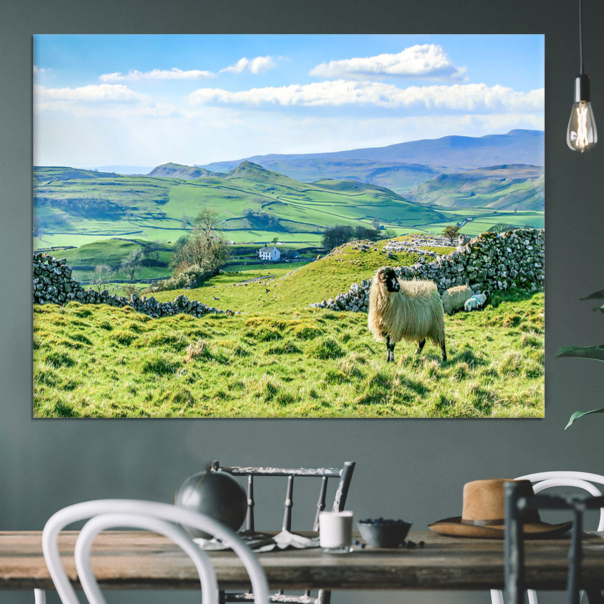 Beautiful yorkshire dales landscape Canvas Print or Poster - Canvas Art Rocks - 3