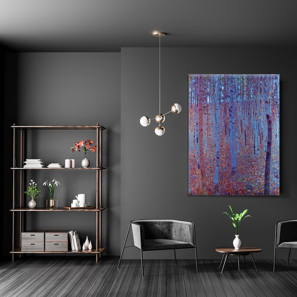 Beech Forest by Klimt Canvas Print or Poster - Canvas Art Rocks - 5