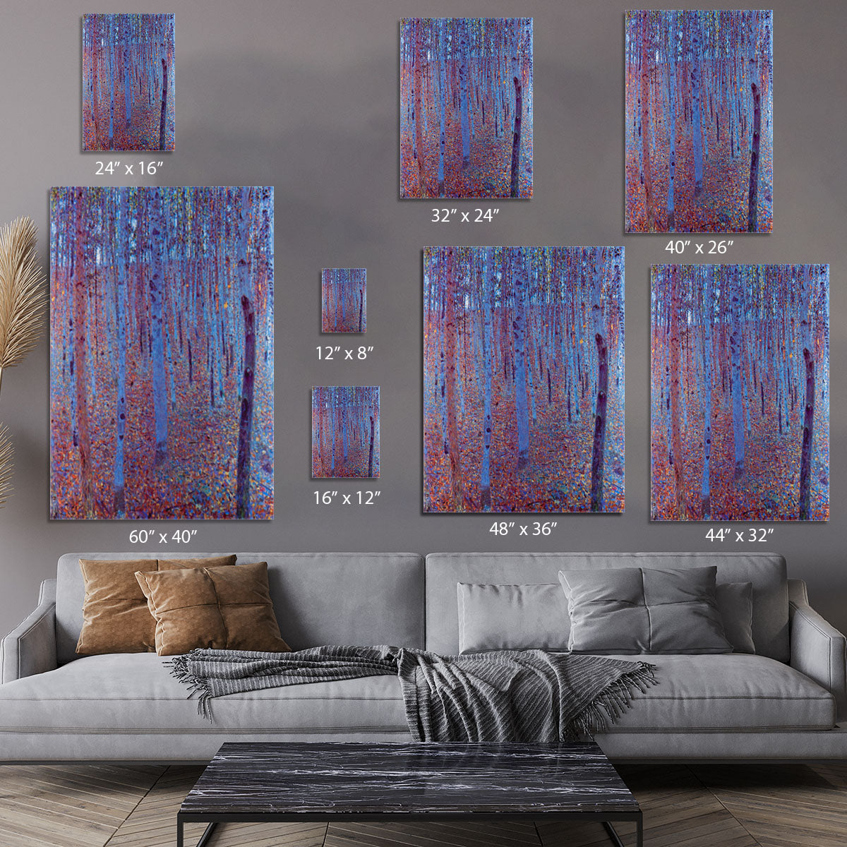 Beech Forest by Klimt Canvas Print or Poster - Canvas Art Rocks - 7