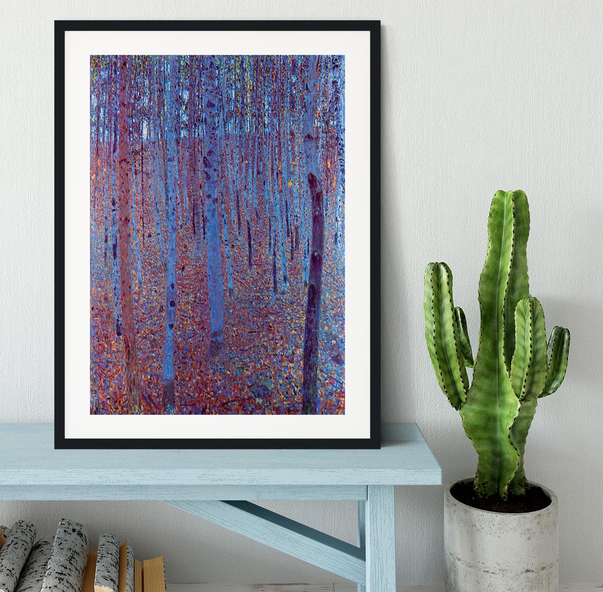 Beech Forest by Klimt Framed Print - Canvas Art Rocks - 1