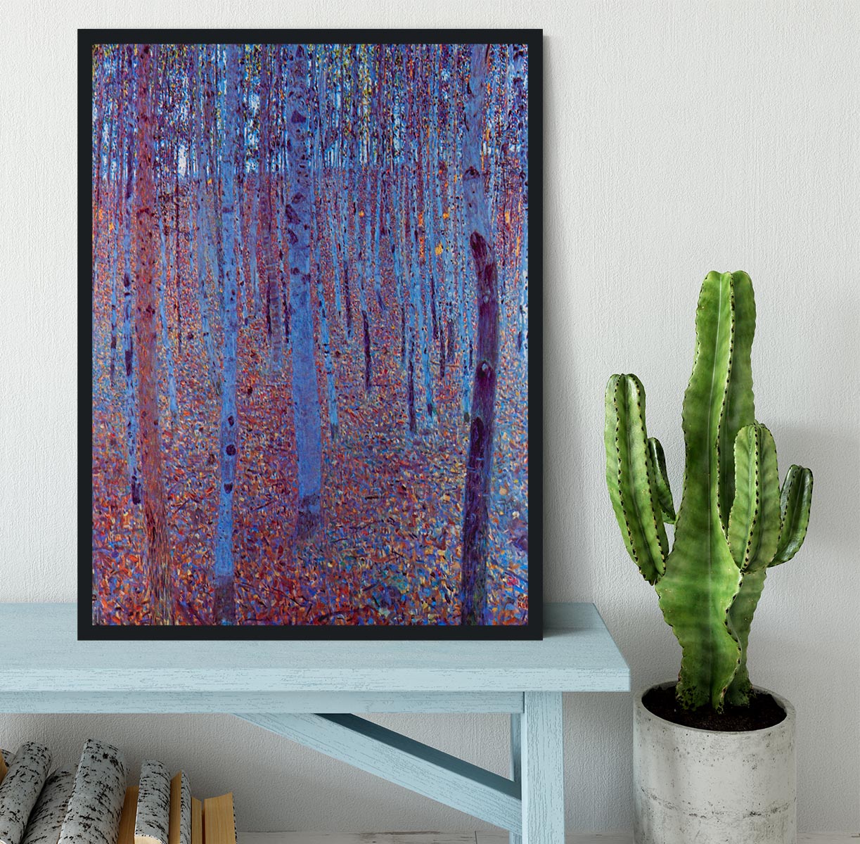 Beech Forest by Klimt Framed Print - Canvas Art Rocks - 2
