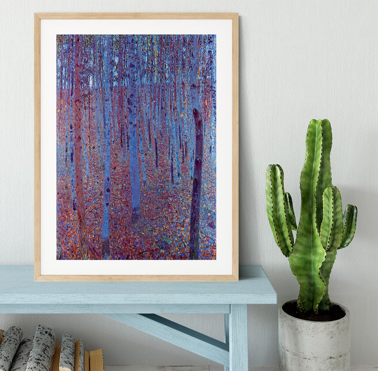Beech Forest by Klimt Framed Print - Canvas Art Rocks - 3