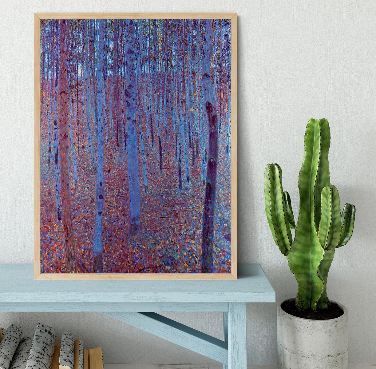 Beech Forest by Klimt Framed Print - Canvas Art Rocks - 4