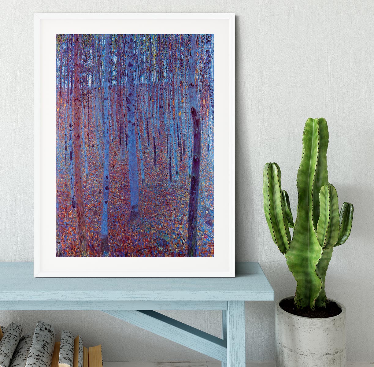 Beech Forest by Klimt Framed Print - Canvas Art Rocks - 5