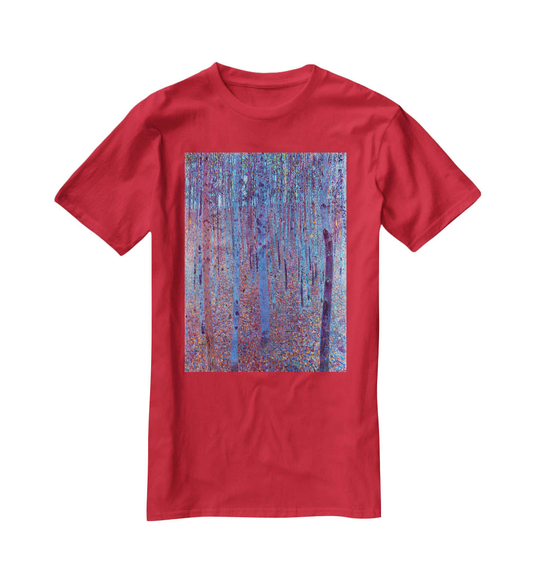 Beech Forest by Klimt T-Shirt - Canvas Art Rocks - 4