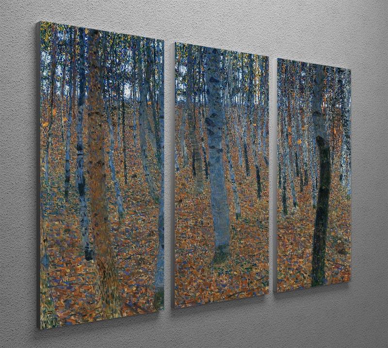 Beech Grove I by Klimt 3 Split Panel Canvas Print - Canvas Art Rocks - 2