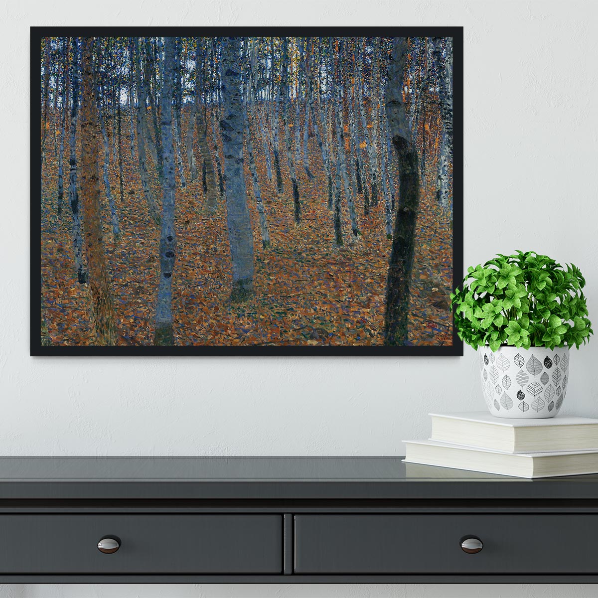 Beech Grove I by Klimt Framed Print - Canvas Art Rocks - 2