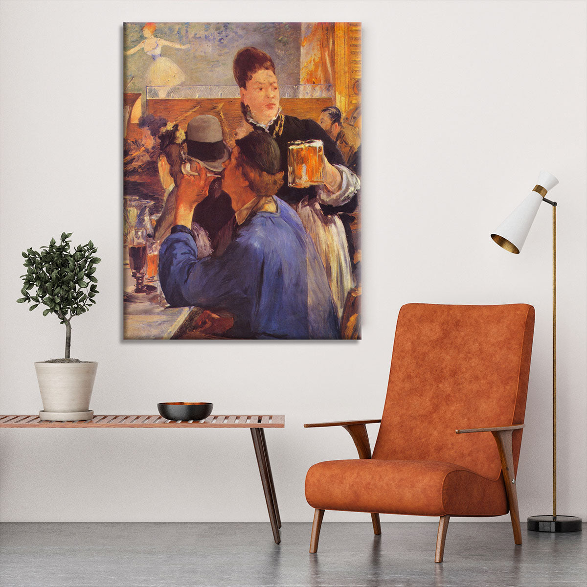 Beer Waitress by Manet Canvas Print or Poster - Canvas Art Rocks - 6