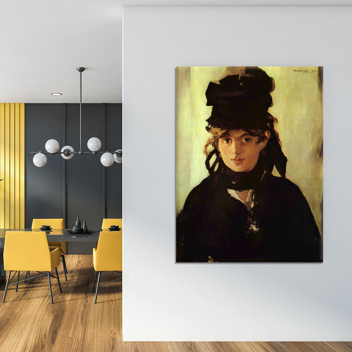 Berthe Morisot by Manet Canvas Print or Poster - Canvas Art Rocks - 4