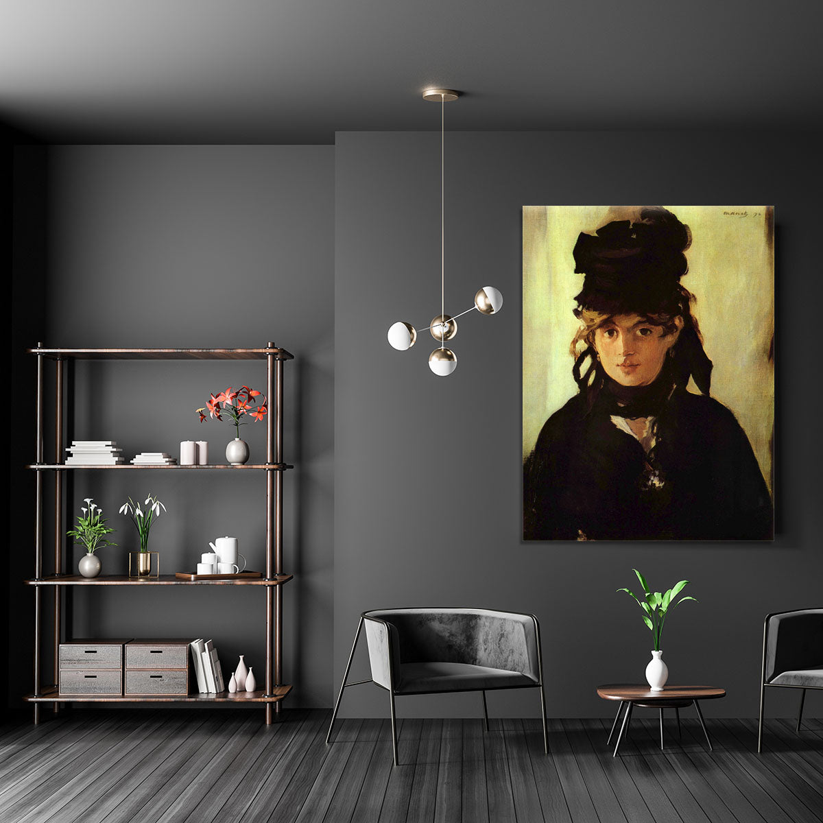 Berthe Morisot by Manet Canvas Print or Poster - Canvas Art Rocks - 5