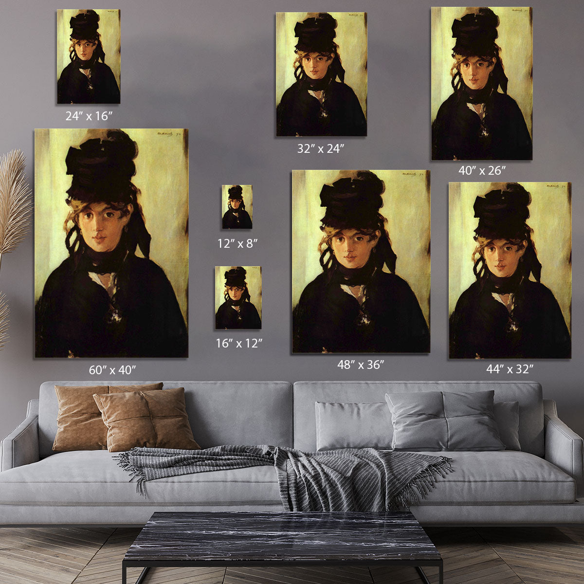 Berthe Morisot by Manet Canvas Print or Poster - Canvas Art Rocks - 7