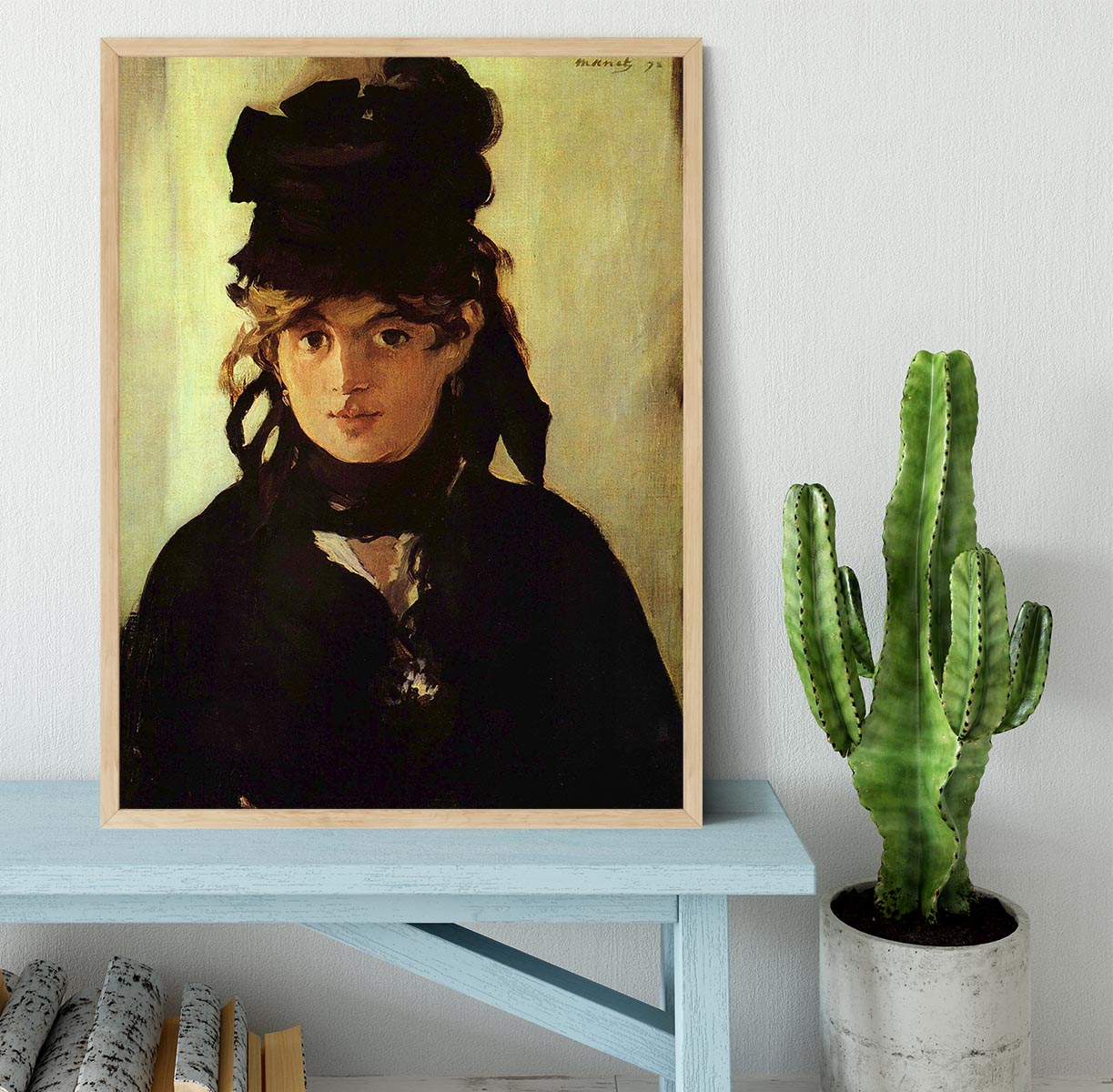 Berthe Morisot by Manet Framed Print - Canvas Art Rocks - 4