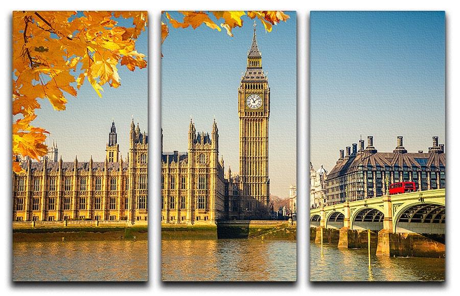 Big Ben 3 Split Panel Canvas Print - Canvas Art Rocks - 1