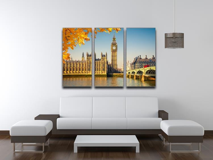 Big Ben 3 Split Panel Canvas Print - Canvas Art Rocks - 3