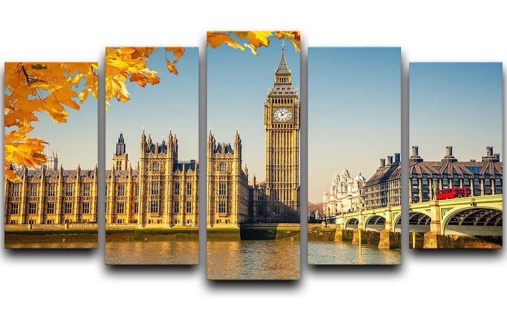 Big Ben 5 Split Panel Canvas  - Canvas Art Rocks - 1