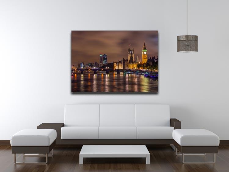 Big Ben and Westminster Bridge Canvas Print or Poster - Canvas Art Rocks - 4