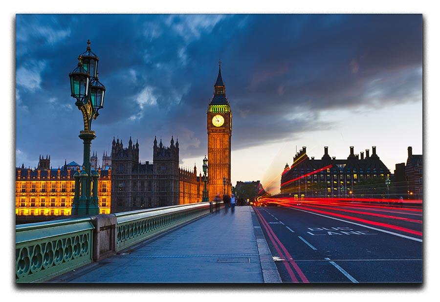 Big Ben at night London Canvas Print or Poster  - Canvas Art Rocks - 1