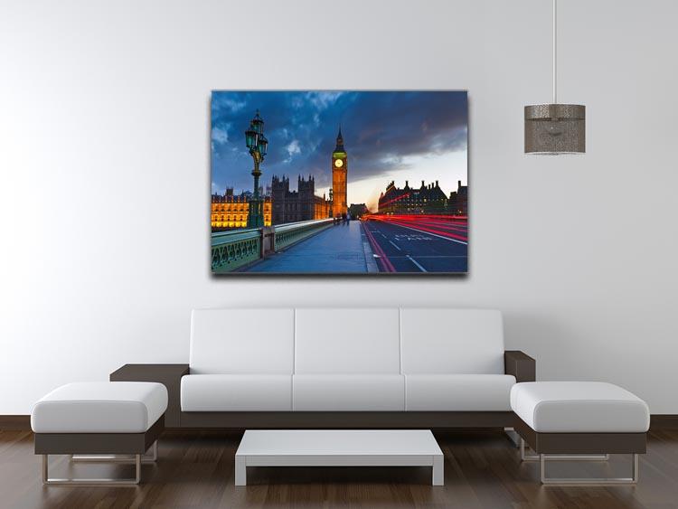 Big Ben at night London Canvas Print or Poster - Canvas Art Rocks - 4