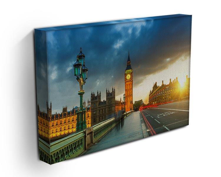 Big Ben at sunset Canvas Print or Poster - Canvas Art Rocks - 3