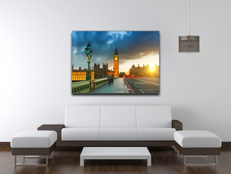 Big Ben at sunset Canvas Print or Poster - Canvas Art Rocks - 4