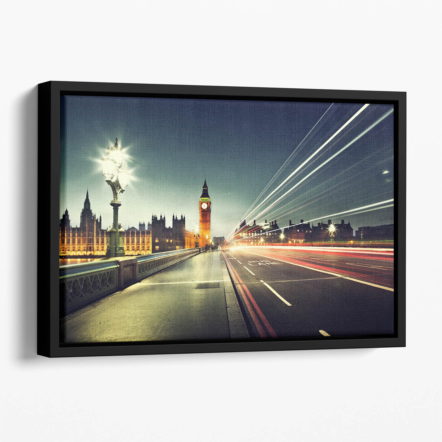 Big Ben from Westminster Bridge Floating Framed Canvas