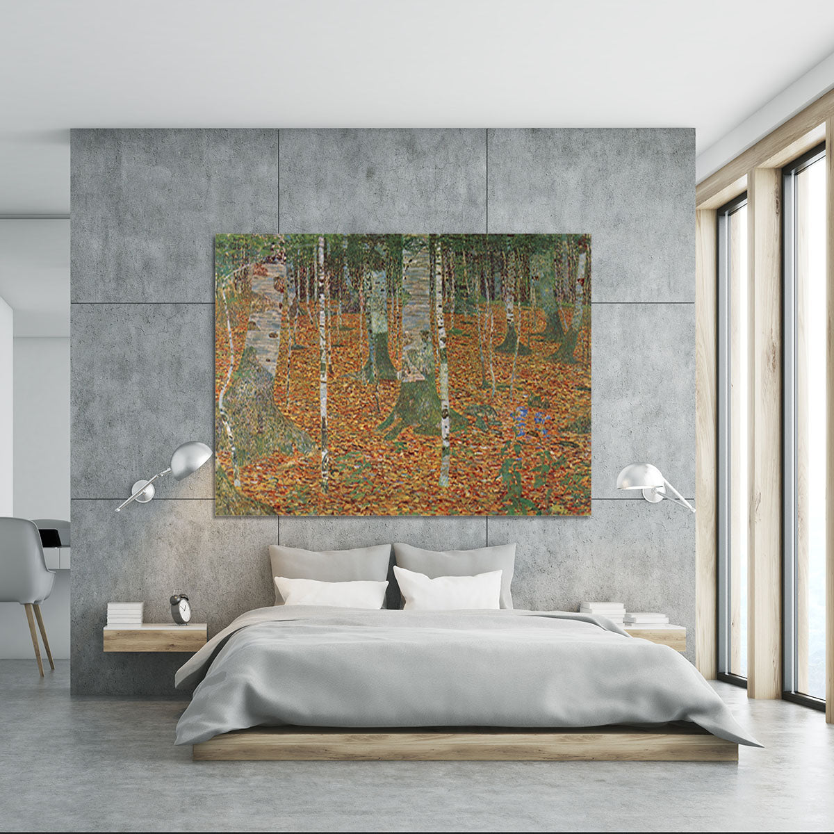 Birch Forest by Klimt Canvas Print or Poster - Canvas Art Rocks - 5